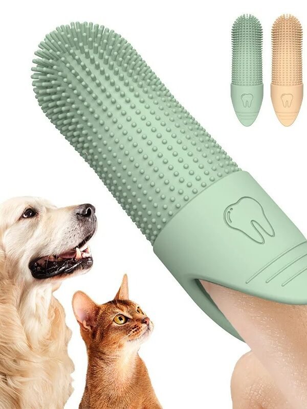 main-image-1 360° Cleaning Finger Toothbrush for Dogs