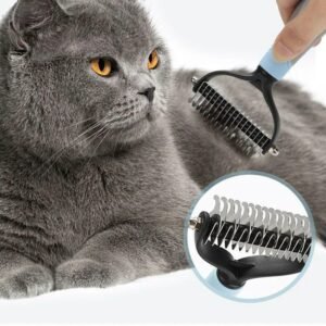 Pet Grooming Double Sided Rake Comb - Image 3