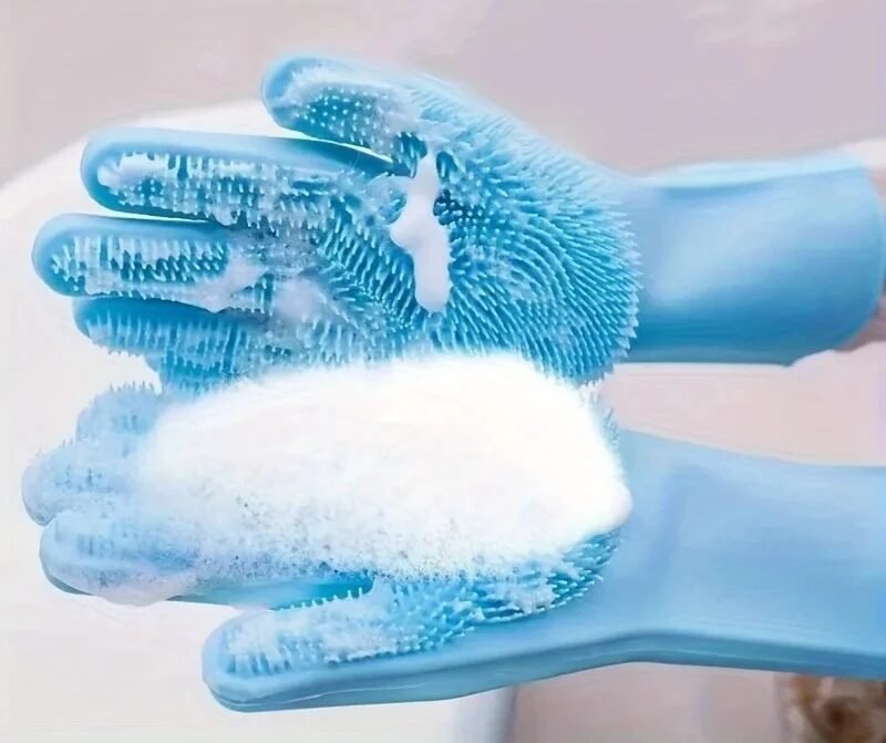 Pet foamy Grooming Gloves