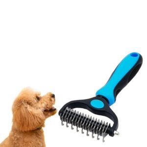 Pet Grooming Double Sided Rake Comb - Image 4